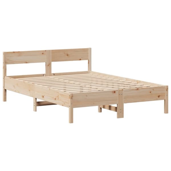 seng med reol uden madras 160x200 cm massivt fyrretræ