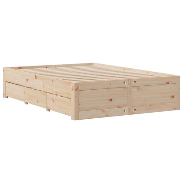 seng med reol uden madras 160x200 cm massivt fyrretræ