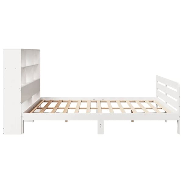 sengeramme uden madras 180x200 cm massivt fyrretræ hvid
