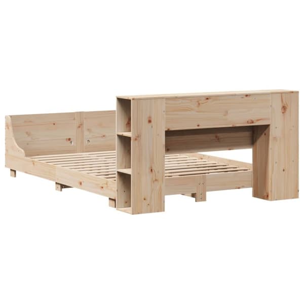 sengeramme uden madras 140x190 cm massivt fyrretræ