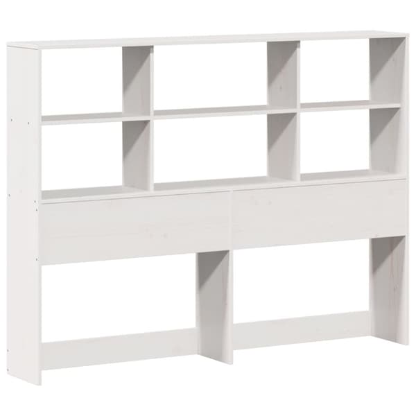Sängram utan madrass vit 160x200 cm massiv furu