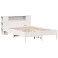 Miniatyrbillede 3 af 10: seng med reol uden madras 160x200 cm massivt fyrretræ hvid