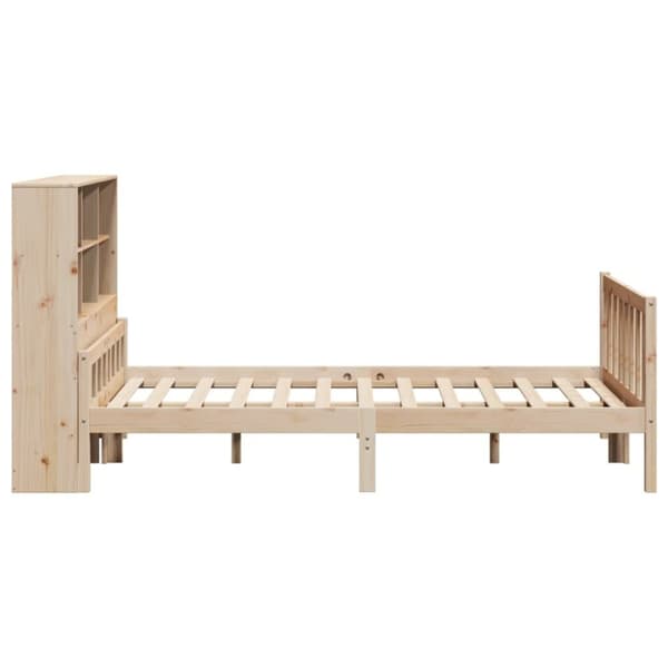 seng med reol uden madras 160x200 cm massivt fyrretræ
