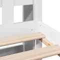Miniatyrbillede 9 af 10: seng med reol uden madras 160x200 cm massivt fyrretræ hvid