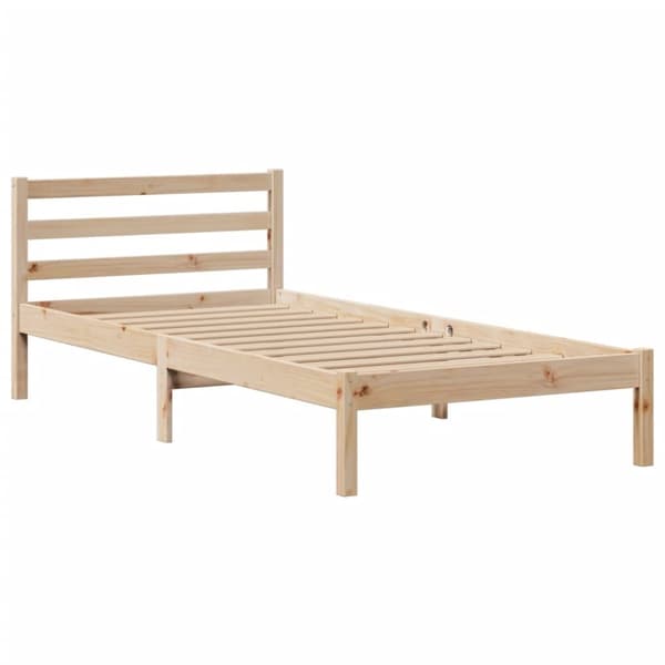 seng med reol uden madras 100x200 cm massivt fyrretræ