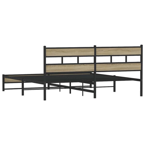 sengeramme uden madras 183x213 cm metal sonoma-eg