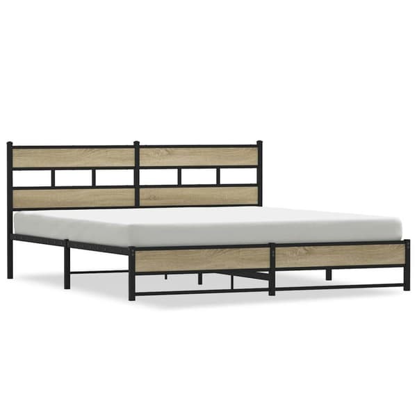 sengeramme uden madras 183x213 cm metal sonoma-eg