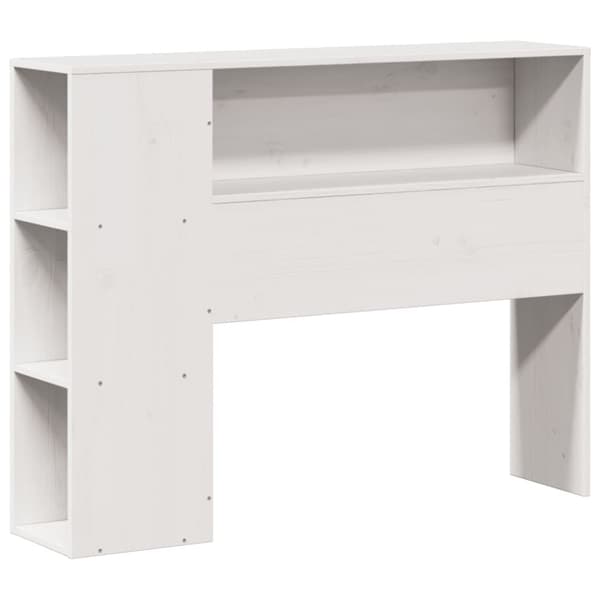sengeramme uden madras 75x190 cm massivt fyrretræ hvid