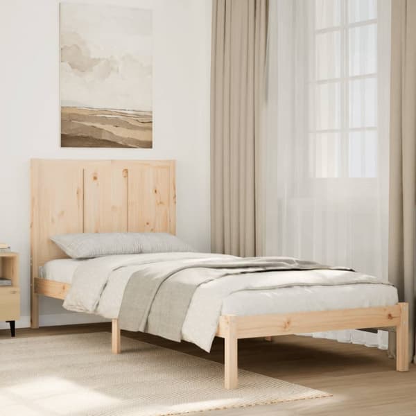 ekstra lang sengeramme uden madras 100x220 cm massivt træ