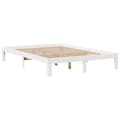 Miniatyrbillede 5 af 10: seng med reol uden madras 160x200 cm massivt fyrretræ hvid