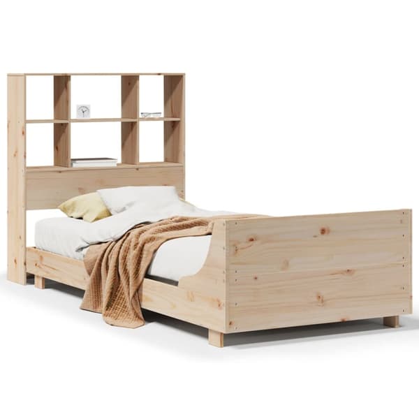 sengeramme uden madras 100x200 cm massivt fyrretræ