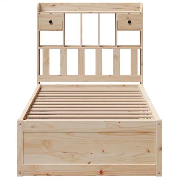 sengeramme uden madras 75x190 cm massivt fyrretræ