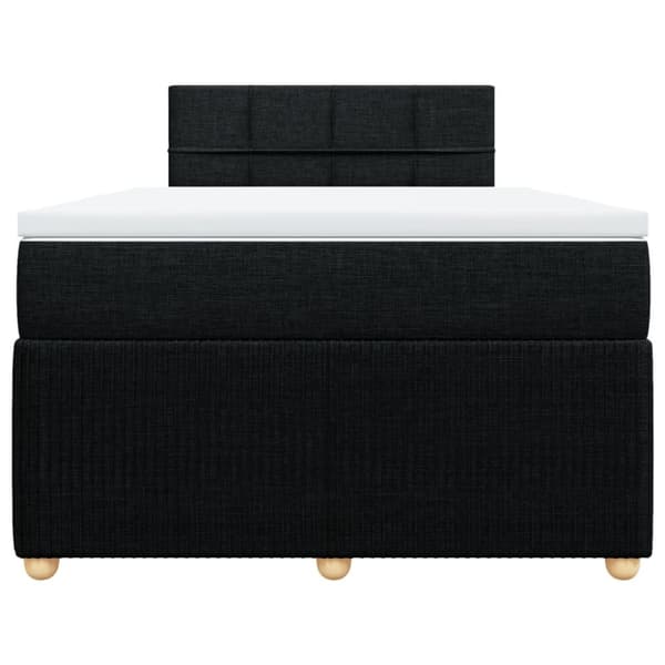 Continental Sänky patjalla Musta 120x190 cm Kangas