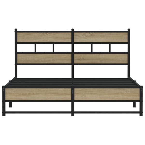 sengeramme uden madras 135x190 cm metal sonoma-eg