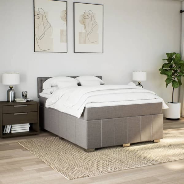 Continental sänky patjalla Taupe Kangas 140x200 cm