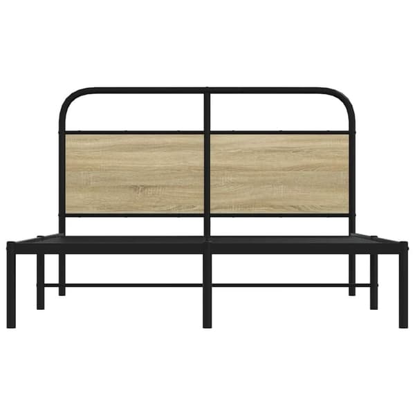 sengeramme 140x200 cm uden madras konstrueret træ sonoma-eg