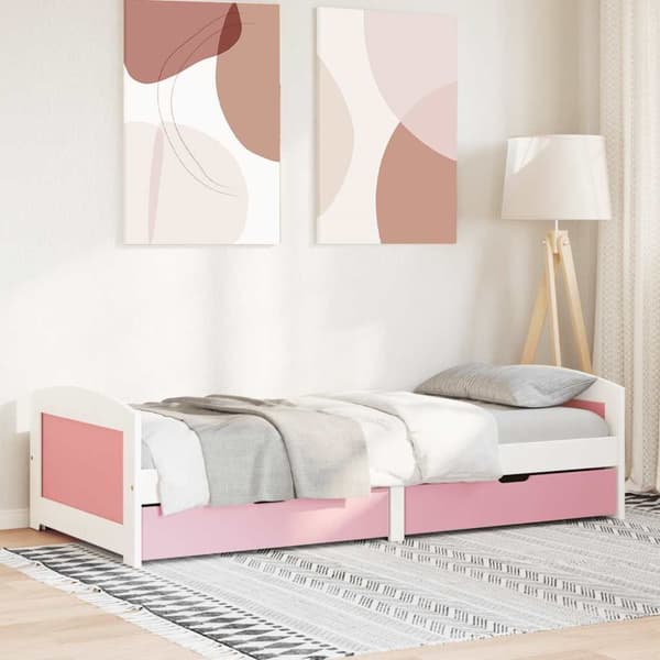 -sohvasänky 2 vetolaatikkoa ilman patjaa IRUN 90x200 cm