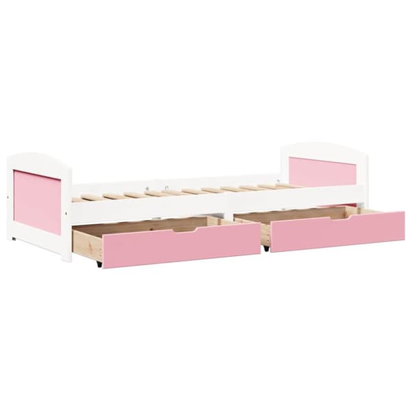 -sohvasänky 2 vetolaatikkoa ilman patjaa IRUN 90x200 cm