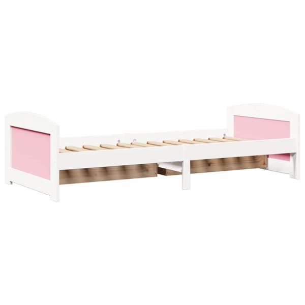 -sohvasänky 2 vetolaatikkoa ilman patjaa IRUN 90x200 cm