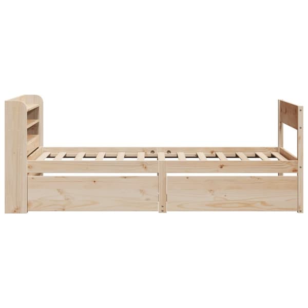 sengeramme uden madras 90x200 cm massivt fyrretræ