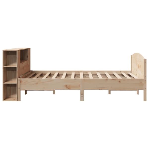 seng med reol uden madras 160x200 cm massivt fyrretræ