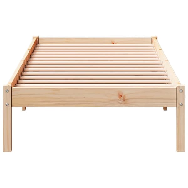 ekstra lang sengeramme uden madras 100x210 cm massivt fyrretræ