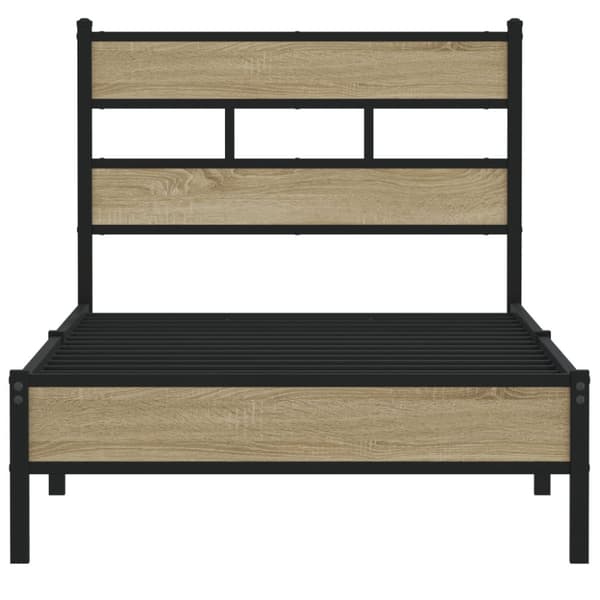 sengeramme 100x200 cm uden madras konstrueret træ sonoma-eg