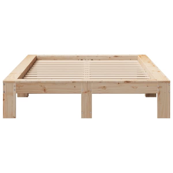 sengeramme uden madras 120x190 cm massivt fyrretræ