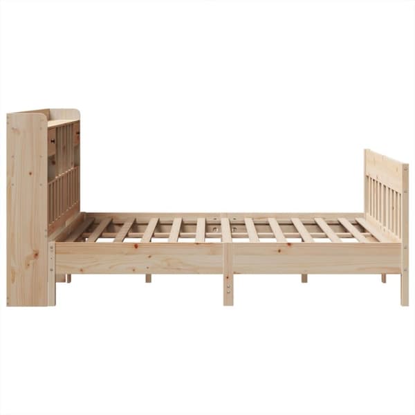 sengeramme uden madras 140x190 cm massivt fyrretræ