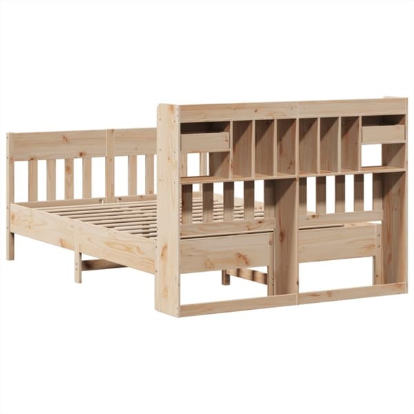sengeramme uden madras 140x190 cm massivt fyrretræ