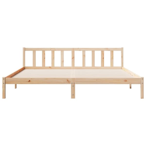 ekstra lang sengeramme uden madras 180x210 cm massivt fyrretræ
