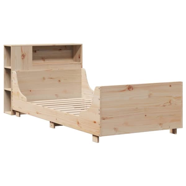sengeramme uden madras 100x200 cm massivt fyrretræ