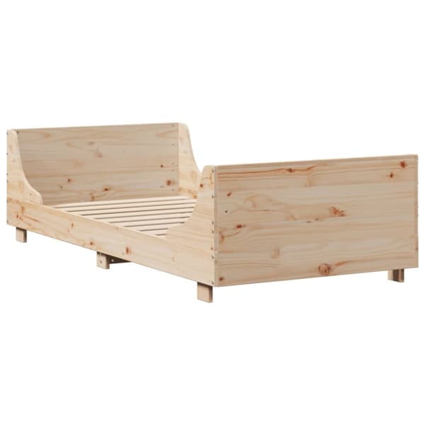 sengeramme uden madras 100x200 cm massivt fyrretræ