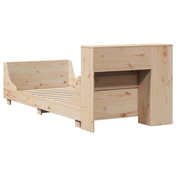 sengeramme uden madras 100x200 cm massivt fyrretræ