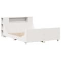 Miniatyrbillede 3 af 10: sengeramme uden madras 140x200 cm massivt fyrretræ hvid
