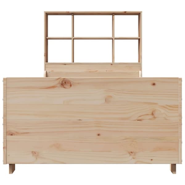 Sänky kirjahyllyllä ilman patjaa 100x200 cm täysi puu