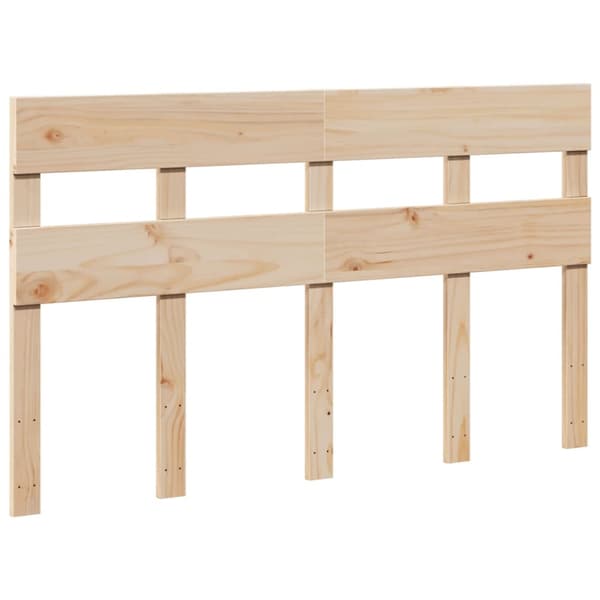 sengeramme uden madras 135x190 cm massivt fyrretræ hvid
