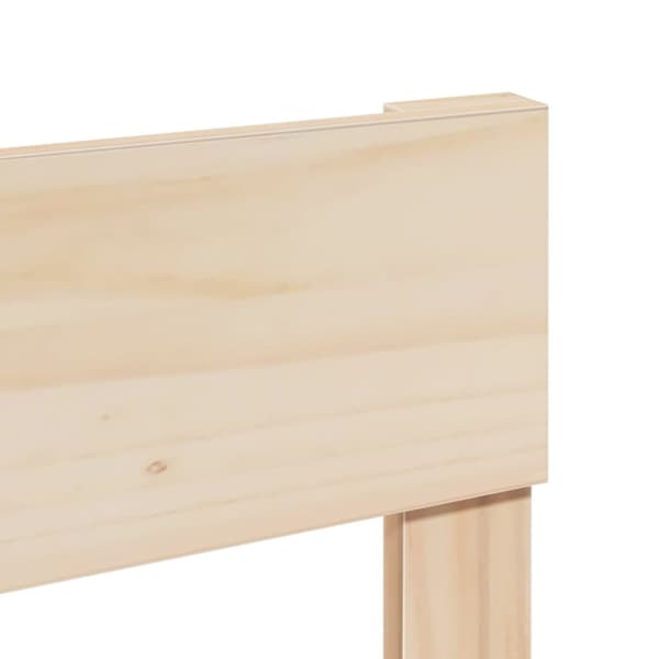 sengeramme uden madras 135x190 cm massivt fyrretræ hvid
