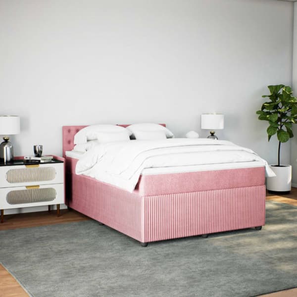 Continental sänky patjalla Pink Velvet 140x190 cm