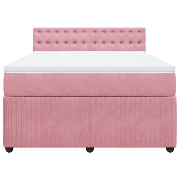 Continental sänky patjalla Pink Velvet 140x190 cm