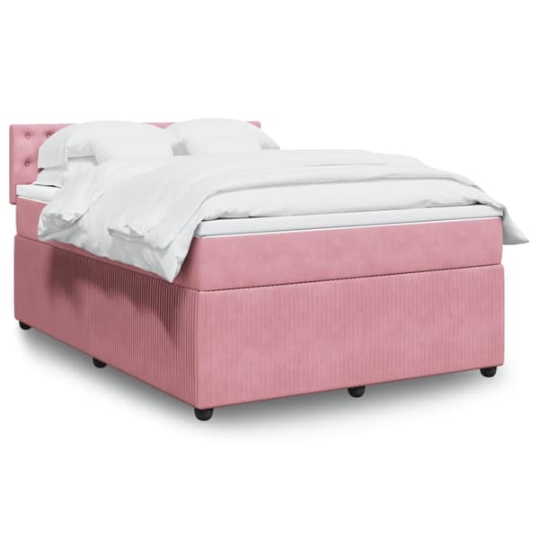 Continental sänky patjalla Pink Velvet 140x190 cm