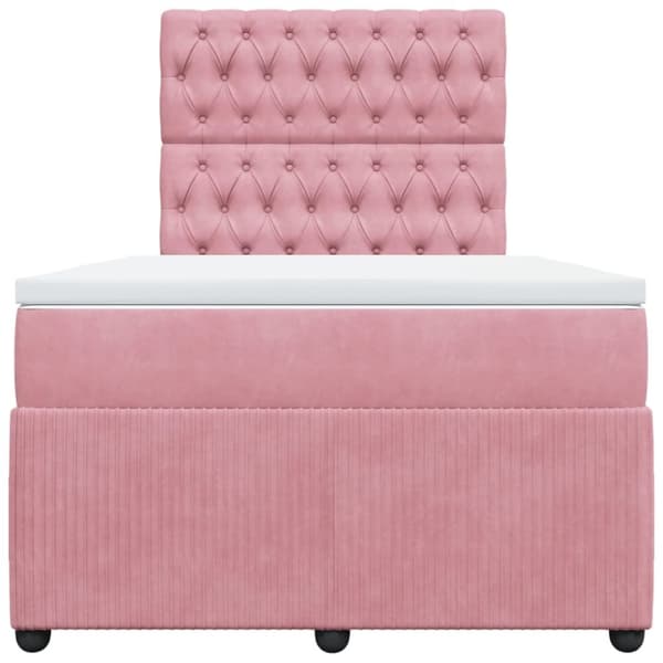 Continental sänky patjalla Pinkki 120x190 cm Velvet