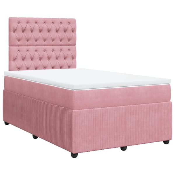 Continental sänky patjalla Pinkki 120x190 cm Velvet