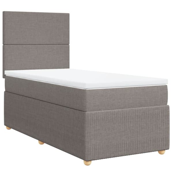 Continental sänky patjalla Taupe Kangas 90x190 cm