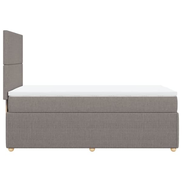Continental sänky patjalla Taupe Kangas 90x190 cm