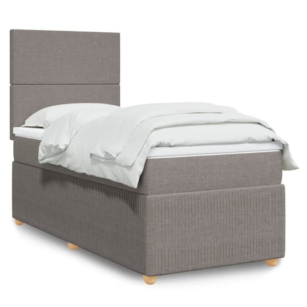 Continental sänky patjalla Taupe Kangas 90x190 cm