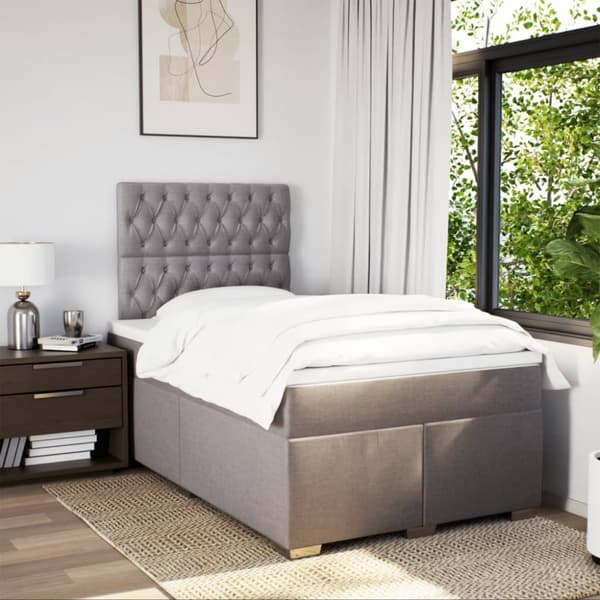 Continental sänky patjalla Taupe 120x190 cm Kangas