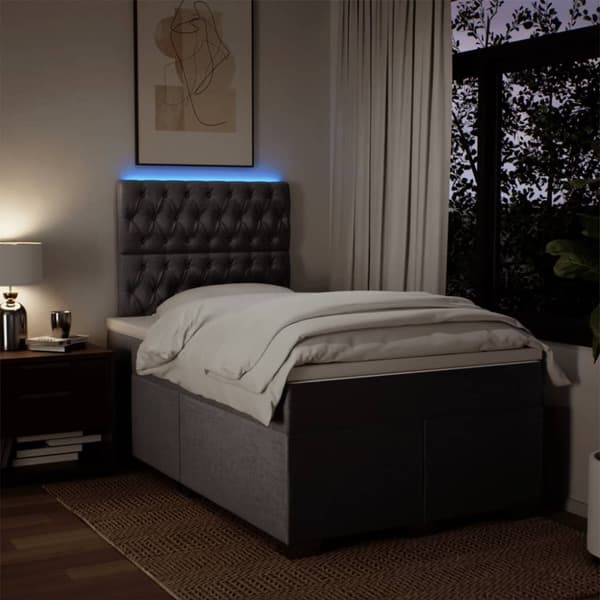 Continental sänky patjalla Taupe 120x190 cm Kangas
