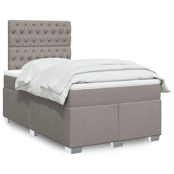 Continental sänky patjalla Taupe 120x190 cm Kangas