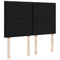 Miniatyrbillede 9 af 10: kontinentalseng med madras 160x200 cm stof sort